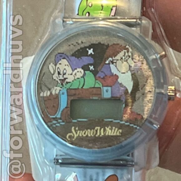 Disney Seven Dwarfs Digital Watch - NIB 1990’s Needs Battery - Picture 4 of 10